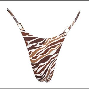 Lahana Swim Brown Zebra Chia Bikini Bottom